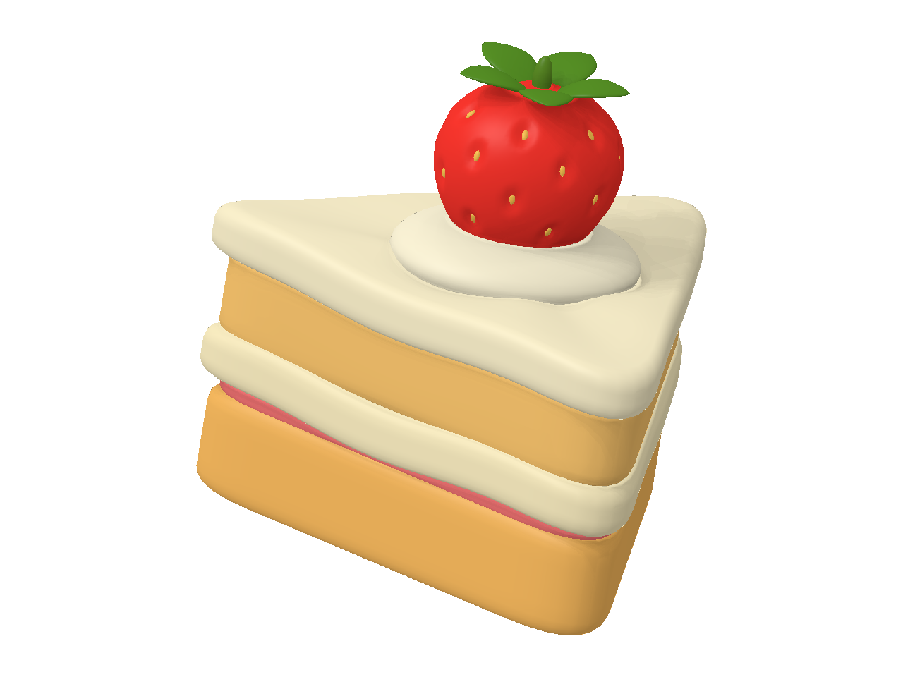 Squish Lab strawberry cake